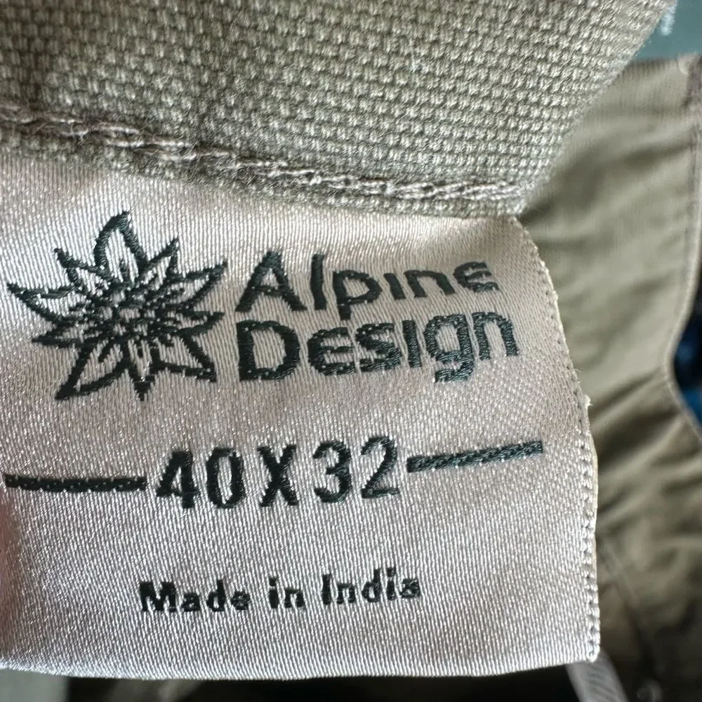 Alpine Design Men’s Utility Pants NWT Vintage Olive 40x32 Workwear